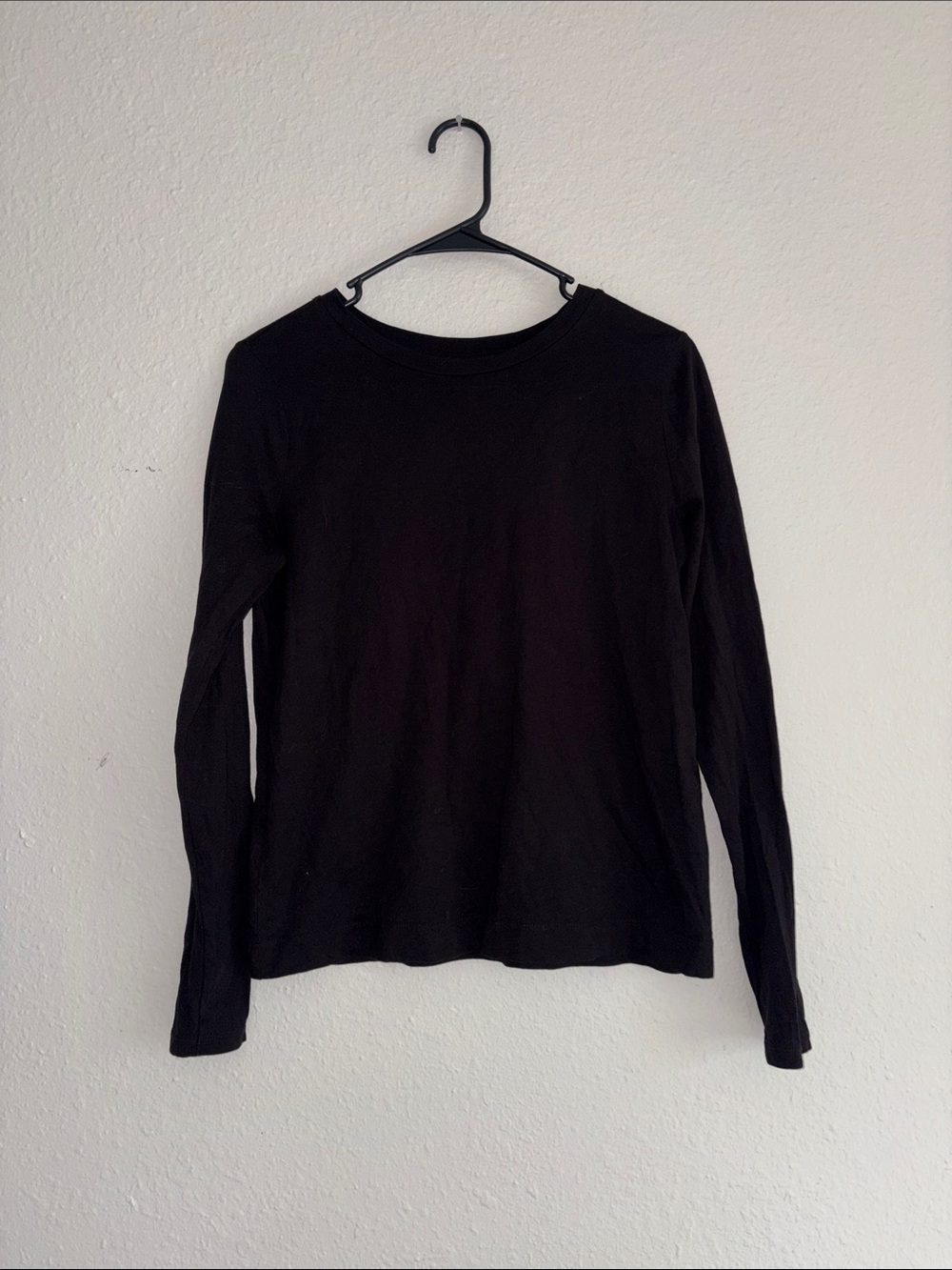 Dark Gray Knit Top - Classic Crewneck